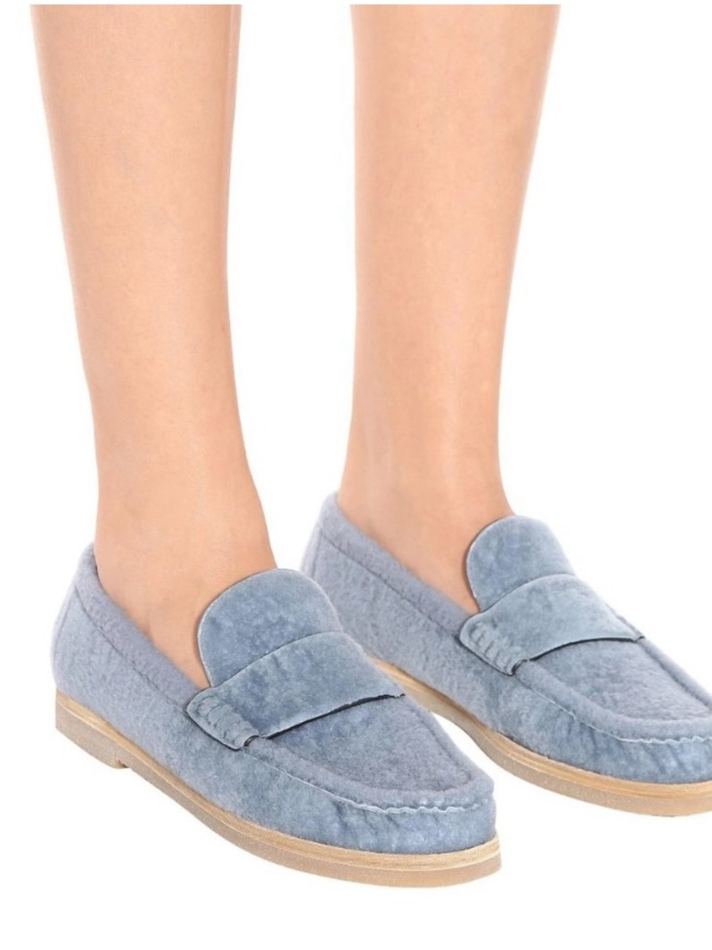 Stuart Weitzman Bromley Genuine Shearling Loafers Made in Spain Women’s 5
